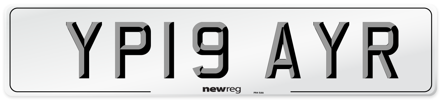 YP19 AYR Number Plate from New Reg
